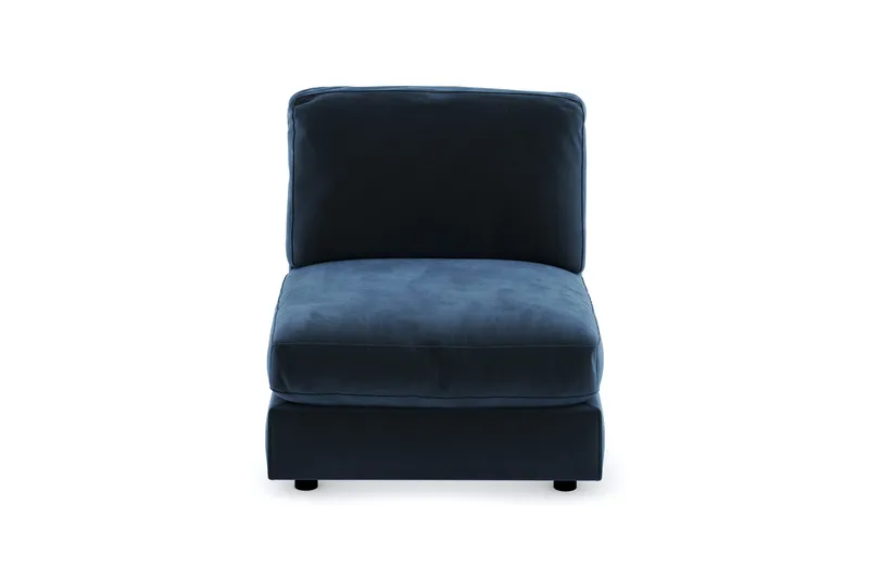 Arken 1-sits Mittmodul i Sammet 90 cm bred - Blå - Products - Möbler - Soffa - Modulsoffa - Mittmodul