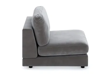 Arken 1-sits Mittmodul i Sammet 90 cm bred - Mörkgrå - Products - Möbler - Soffa - Modulsoffa - Mittmodul