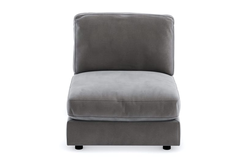 Arken 1-sits Mittmodul i Sammet 90 cm bred - Mörkgrå - Products - Möbler - Soffa - Modulsoffa - Mittmodul