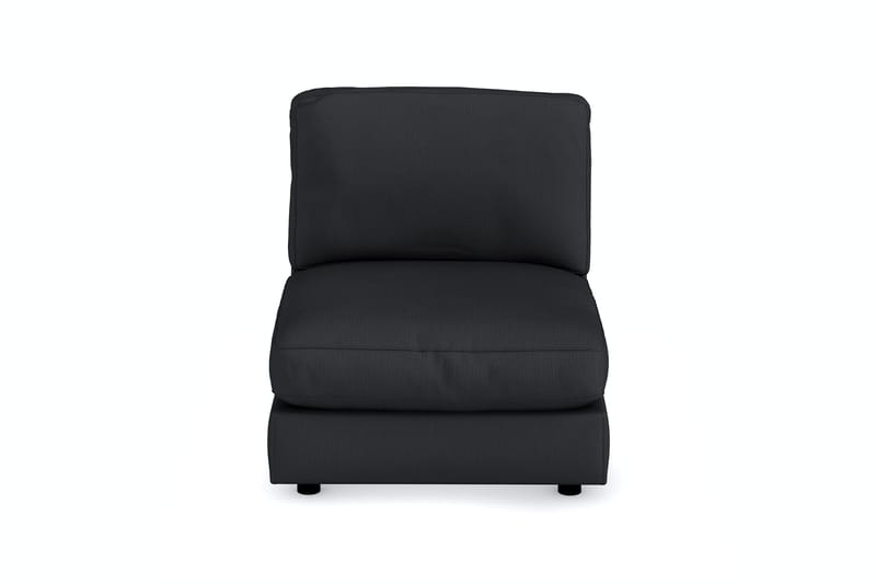Arken 1-sits Mittmodul i Tyg 90 cm bred - Svart - Products - Möbler - Soffa - Modulsoffa - Mittmodul