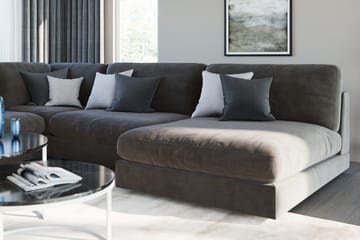 Arken 2-sits Divanmodul i Sammet - Mörkgrå - Products - Möbler - Soffa - Modulsoffa - Övriga moduler till modulsoffa