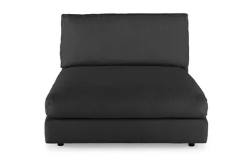 Arken 2-sits Divanmodul i Tyg - Svart - Products - Möbler - Soffa - Modulsoffa - Övriga moduler till modulsoffa