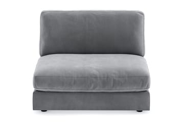 Arken 2-sits Mittmodul i Sammet 120 cm bred - Ljusgrå - Products - Möbler - Soffa - Modulsoffa - Mittmodul