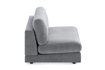 Arken 2-sits Mittmodul i Sammet 120 cm bred - Ljusgrå - Products - Möbler - Soffa - Modulsoffa - Mittmodul