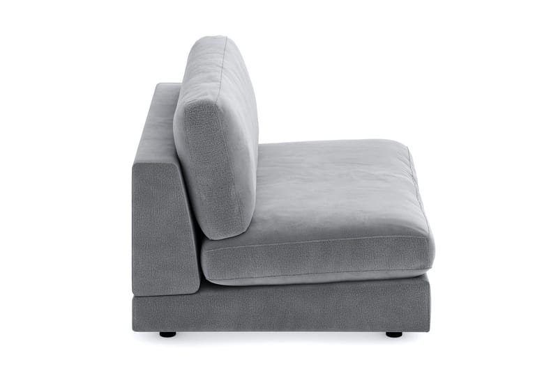 Arken 2-sits Mittmodul i Sammet 120 cm bred - Ljusgrå - Products - Möbler - Soffa - Modulsoffa - Mittmodul