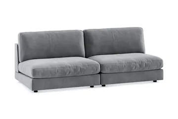 Arken 4-sits Modulsoffa i Sammet - Ljusgrå - Products - Möbler - Soffa - Modulsoffa - Komplett modulsoffa