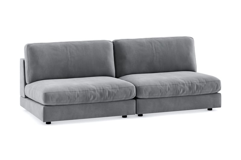 Arken 4-sits Modulsoffa i Sammet - Ljusgrå - Products - Möbler - Soffa - Modulsoffa - Komplett modulsoffa