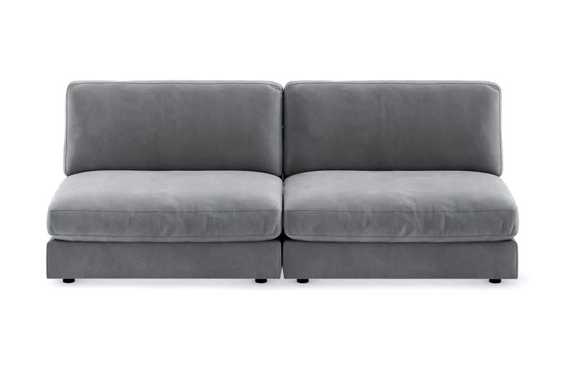 Arken 4-sits Modulsoffa i Sammet - Ljusgrå - Products - Möbler - Soffa - Modulsoffa - Komplett modulsoffa