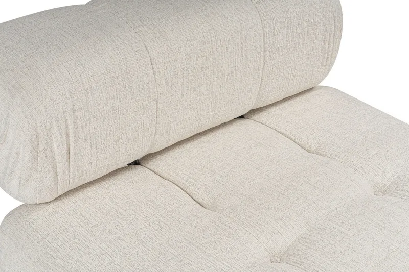 Belgin Bubblig Divansoffa 3-sits 315 cm med utfällbara armstöd och ryggstöd - Ljus / Beige - Products - Möbler - Soffa - Modulsoffa - Komplett modulsoffa