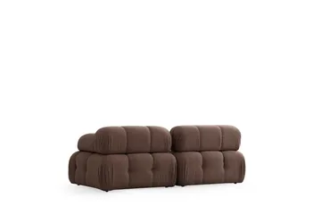 Belgin Bubblig Soffa 2-sits med utfällbara armstöd och ryggstöd - Cappuccino - Products - Möbler - Soffa - Modulsoffa - Komplett modulsoffa
