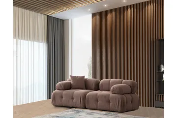 Belgin Bubblig Soffa 2-sits med utfällbara armstöd och ryggstöd - Cappuccino - Products - Möbler - Soffa - Modulsoffa - Komplett modulsoffa