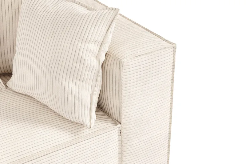 Cubo 1-sits Högermodul i Manchester 108 cm bred - Beige - Products - Möbler - Soffa - Modulsoffa - Övriga moduler till modulsoffa