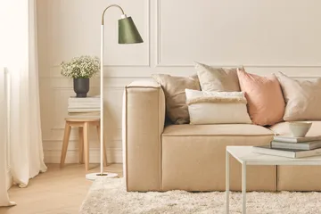 Cubo 1-sits Högermodul i Tyg 108 cm bred - Beige - Products - Möbler - Soffa - Modulsoffa - Övriga moduler till modulsoffa