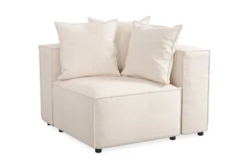 Cubo 1-sits Högermodul i Tyg 108 cm bred - Beige - Products - Möbler - Soffa - Modulsoffa - Övriga moduler till modulsoffa
