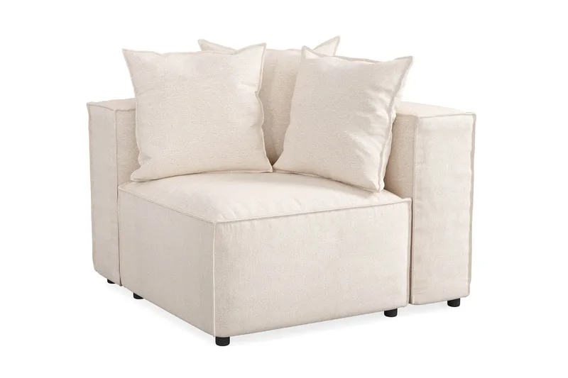 Cubo 1-sits Högermodul i Tyg 108 cm bred - Beige - Products - Möbler - Soffa - Modulsoffa - Övriga moduler till modulsoffa