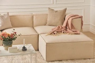 Cubo 1-sits Högermodul i Tyg 108 cm bred - Beige - Products - Möbler - Soffa - Modulsoffa - Övriga moduler till modulsoffa