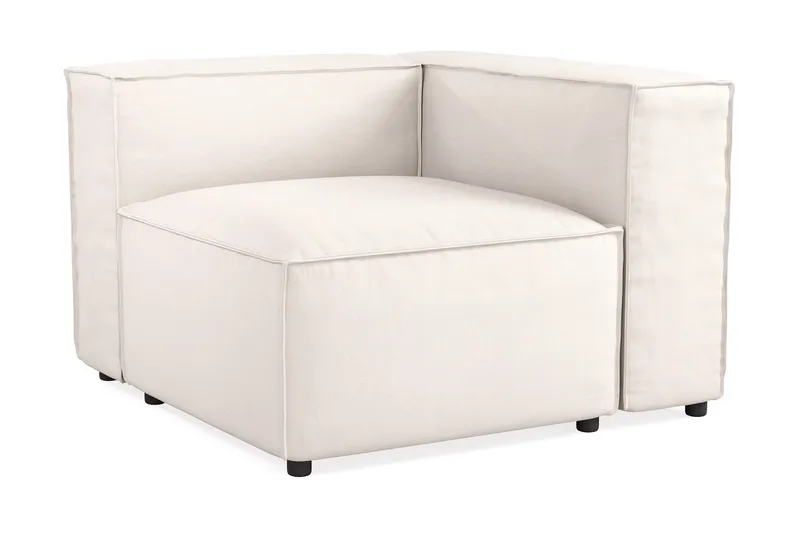 Cubo 1-sits Högermodul i Tyg 108 cm bred - Ljusbeige - Products - Möbler - Soffa - Modulsoffa - Övriga moduler till modulsoffa
