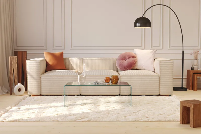 Cubo 1-sits Mittmodul i Manchester 80 cm bred - Beige - Products - Möbler - Soffa - Modulsoffa - Mittmodul