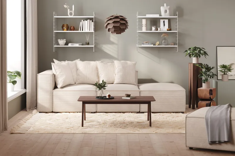 Cubo 1-sits Mittmodul i Manchester 80 cm bred - Beige - Products - Möbler - Soffa - Modulsoffa - Mittmodul