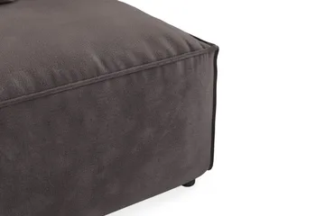 Cubo 1-sits Mittmodul i Sammet 80 cm bred - Mörkgrå - Products - Möbler - Soffa - Modulsoffa - Mittmodul