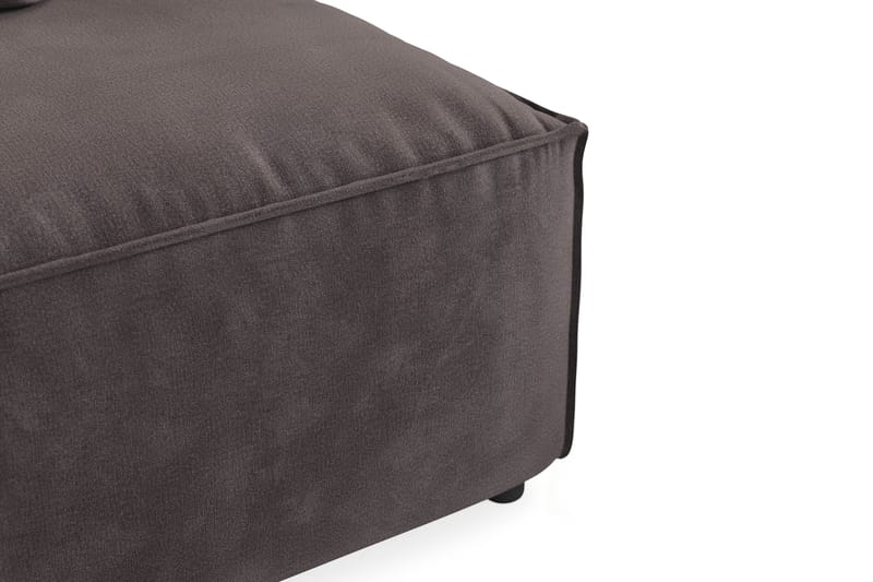 Cubo 1-sits Mittmodul i Sammet 80 cm bred - Mörkgrå - Products - Möbler - Soffa - Modulsoffa - Mittmodul