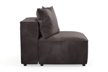 Cubo 1-sits Mittmodul i Sammet 80 cm bred - Mörkgrå - Products - Möbler - Soffa - Modulsoffa - Mittmodul
