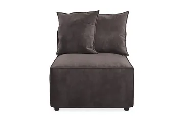 Cubo 1-sits Mittmodul i Sammet 80 cm bred - Mörkgrå - Products - Möbler - Soffa - Modulsoffa - Mittmodul