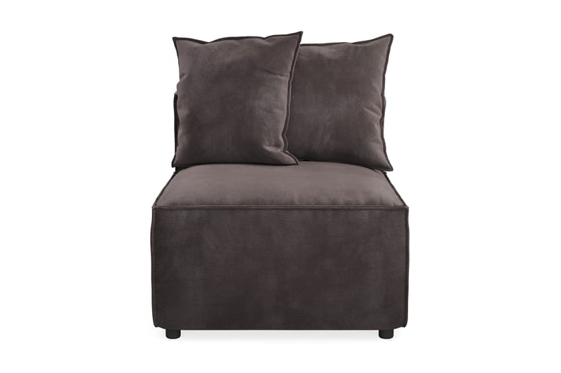 Cubo 1-sits Mittmodul i Sammet 80 cm bred - Mörkgrå - Products - Möbler - Soffa - Modulsoffa - Mittmodul