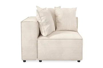 Cubo 1-sits Vänstermodul i Manchester 108 cm bred - Beige - Products - Möbler - Soffa - Modulsoffa - Övriga moduler till modulsoffa