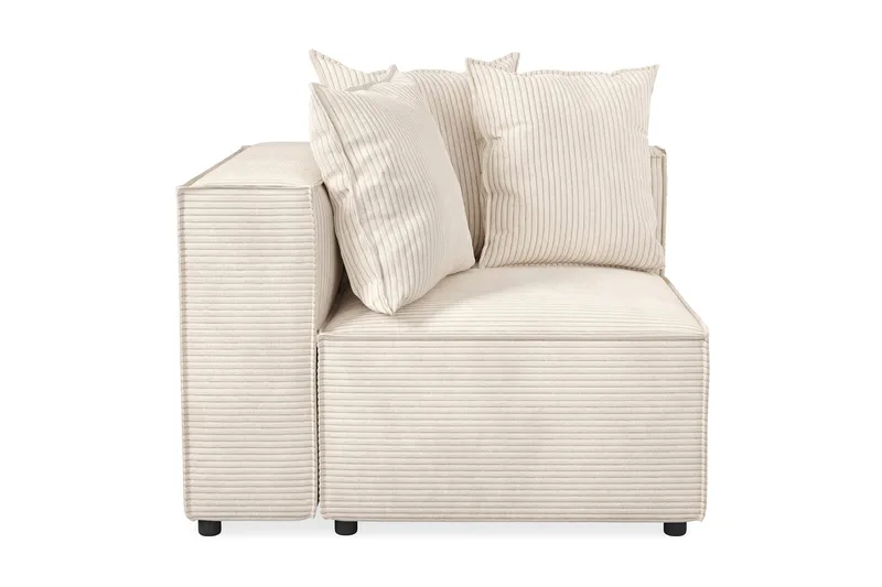 Cubo 1-sits Vänstermodul i Manchester 108 cm bred - Beige - Products - Möbler - Soffa - Modulsoffa - Övriga moduler till modulsoffa