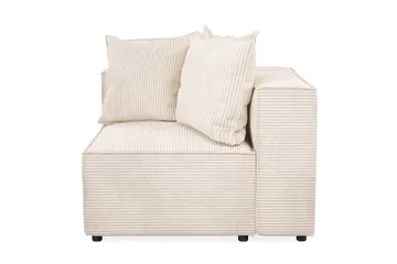Cubo 1-sits Vänstermodul i Manchester 108 cm bred - Beige - Products - Möbler - Soffa - Modulsoffa - Övriga moduler till modulsoffa