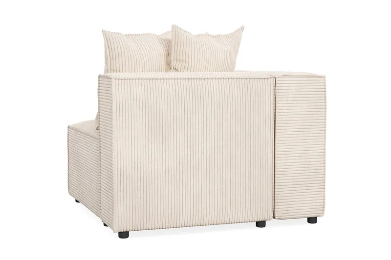 Cubo 1-sits Vänstermodul i Manchester 108 cm bred - Beige - Products - Möbler - Soffa - Modulsoffa - Övriga moduler till modulsoffa