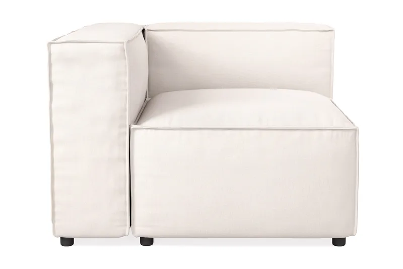 Cubo 1-sits Vänstermodul i Tyg 108 cm bred - Ljusbeige - Products - Möbler - Soffa - Modulsoffa - Övriga moduler till modulsoffa