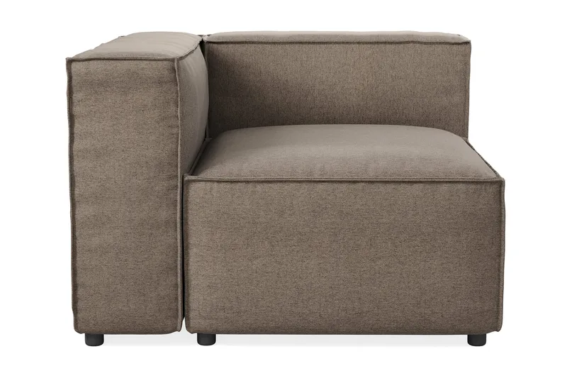 Cubo 1-sits Vänstermodul i Tyg, Grå