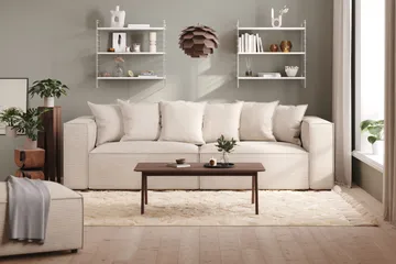 Cubo 2-sits Högermodul i Manchester 120 cm bred - Beige - Products - Möbler - Soffa - Modulsoffa - Övriga moduler till modulsoffa