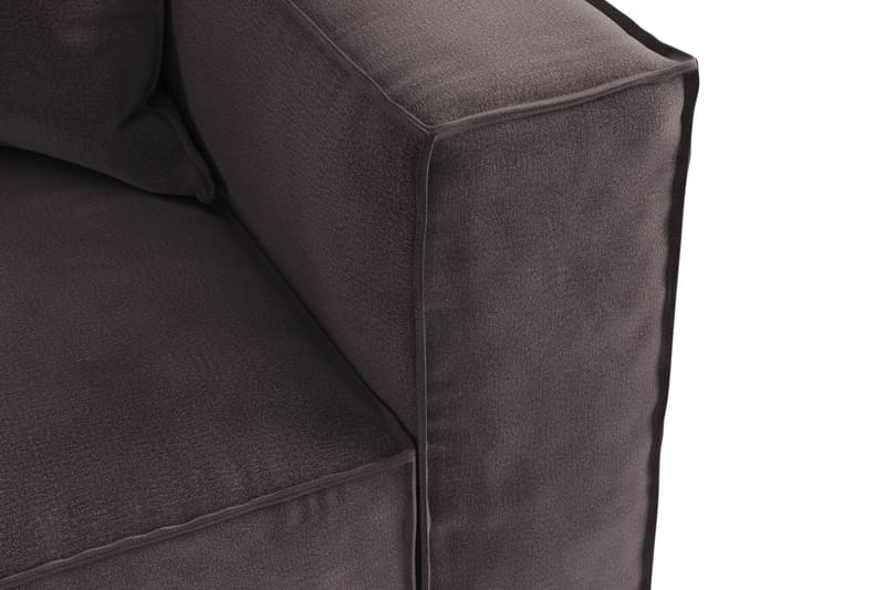 Cubo 2-sits Högermodul i Sammet - Antracit - Products - Möbler - Soffa - Modulsoffa - Övriga moduler till modulsoffa