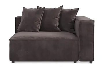Cubo 2-sits Högermodul i Sammet - Antracit - Products - Möbler - Soffa - Modulsoffa - Övriga moduler till modulsoffa