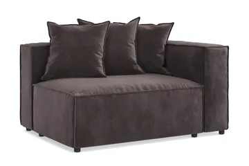 Cubo 2-sits Högermodul i Sammet - Antracit - Products - Möbler - Soffa - Modulsoffa - Övriga moduler till modulsoffa