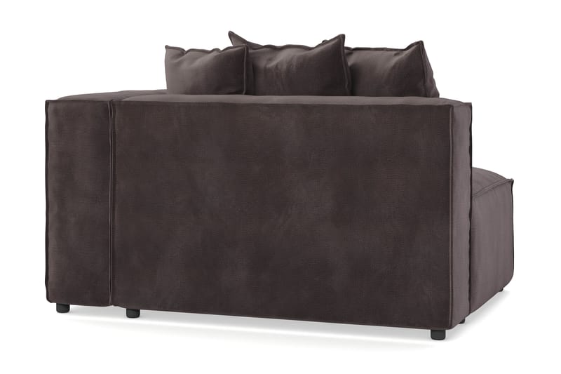 Cubo 2-sits Högermodul i Sammet - Antracit - Products - Möbler - Soffa - Modulsoffa - Övriga moduler till modulsoffa