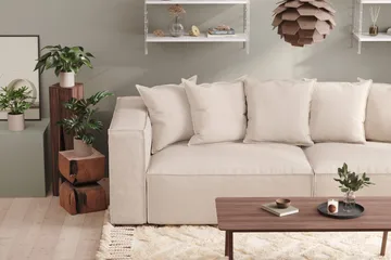 Cubo 2-sits Högermodul i Tyg 120 cm bred - Beige - Products - Möbler - Soffa - Modulsoffa - Övriga moduler till modulsoffa