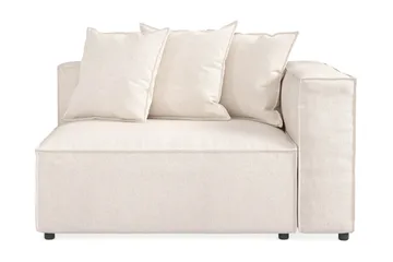 Cubo 2-sits Högermodul i Tyg 120 cm bred - Beige - Products - Möbler - Soffa - Modulsoffa - Övriga moduler till modulsoffa