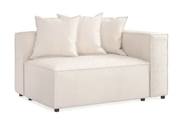 Cubo 2-sits Högermodul i Tyg 120 cm bred - Beige - Products - Möbler - Soffa - Modulsoffa - Övriga moduler till modulsoffa