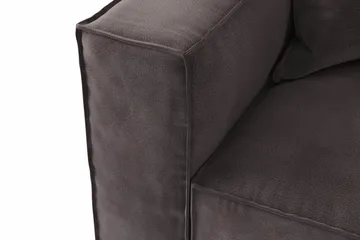 Cubo 2-sits Vänstermodul i Sammet - Antracit - Products - Möbler - Soffa - Modulsoffa - Övriga moduler till modulsoffa