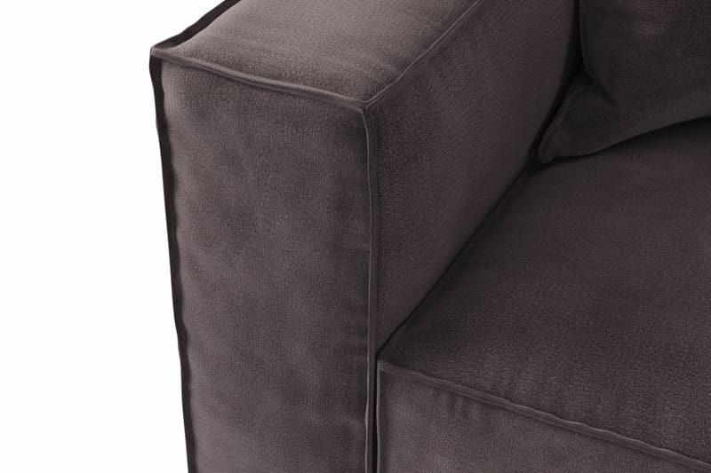 Cubo 2-sits Vänstermodul i Sammet - Antracit - Products - Möbler - Soffa - Modulsoffa - Övriga moduler till modulsoffa