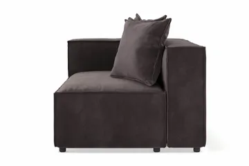 Cubo 2-sits Vänstermodul i Sammet - Antracit - Products - Möbler - Soffa - Modulsoffa - Övriga moduler till modulsoffa