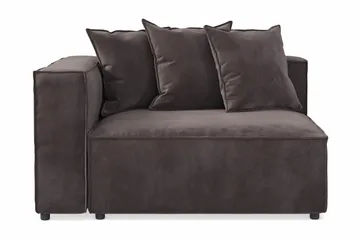 Cubo 2-sits Vänstermodul i Sammet - Antracit - Products - Möbler - Soffa - Modulsoffa - Övriga moduler till modulsoffa