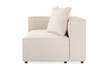 Cubo 2-sits Vänstermodul i Tyg 120 cm bred - Beige - Products - Möbler - Soffa - Modulsoffa - Övriga moduler till modulsoffa