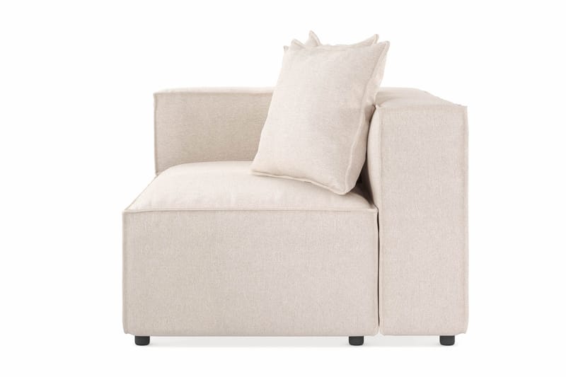 Cubo 2-sits Vänstermodul i Tyg 120 cm bred - Beige - Products - Möbler - Soffa - Modulsoffa - Övriga moduler till modulsoffa