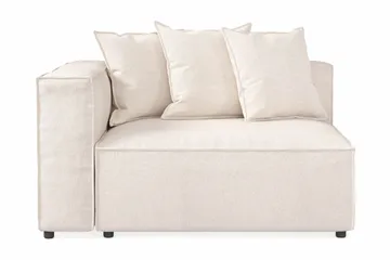 Cubo 2-sits Vänstermodul i Tyg 120 cm bred - Beige - Products - Möbler - Soffa - Modulsoffa - Övriga moduler till modulsoffa