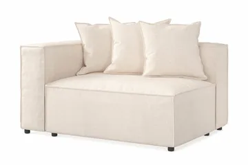 Cubo 2-sits Vänstermodul i Tyg 120 cm bred - Beige - Products - Möbler - Soffa - Modulsoffa - Övriga moduler till modulsoffa